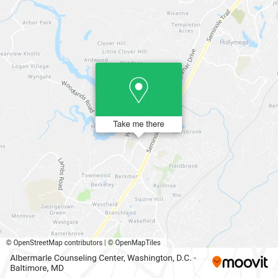 Albermarle Counseling Center map