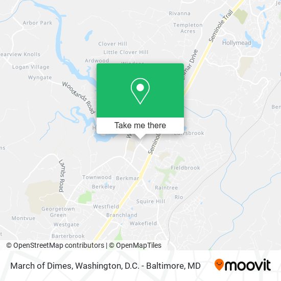 March of Dimes map