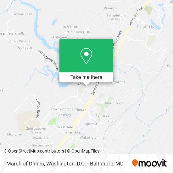 March of Dimes map