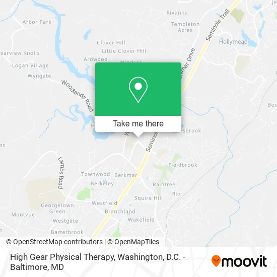High Gear Physical Therapy map