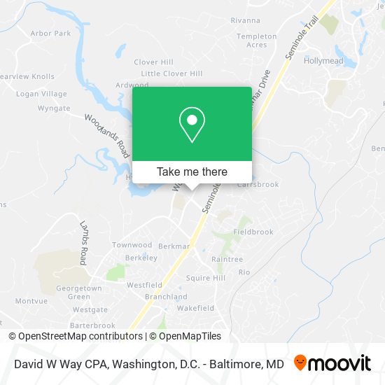 David W Way CPA map