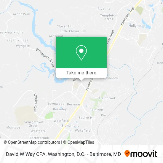 David W Way CPA map
