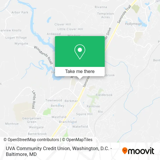 UVA Community Credit Union map