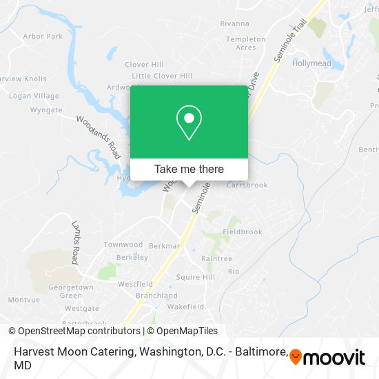 Harvest Moon Catering map