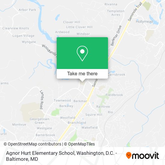 Agnor Hurt Elementary School map