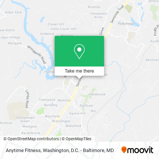 Anytime Fitness map