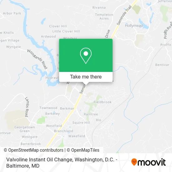 Valvoline Instant Oil Change map