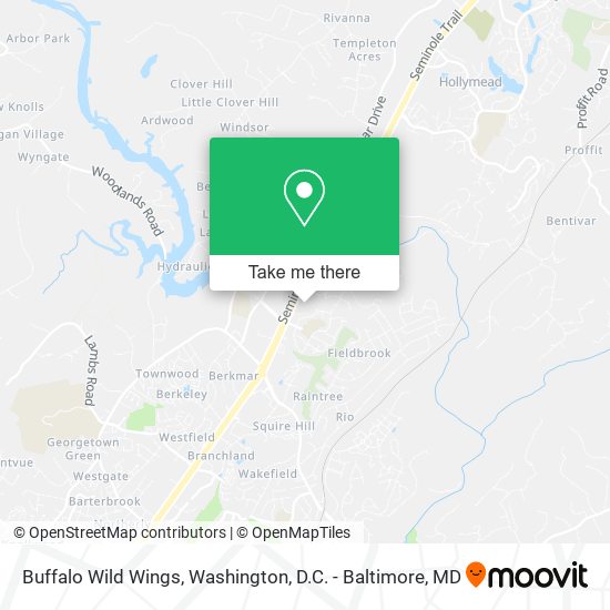 Buffalo Wild Wings map