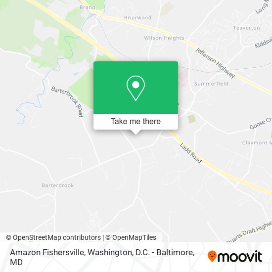Amazon Fishersville map