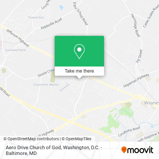 Aero Drive Church of God map