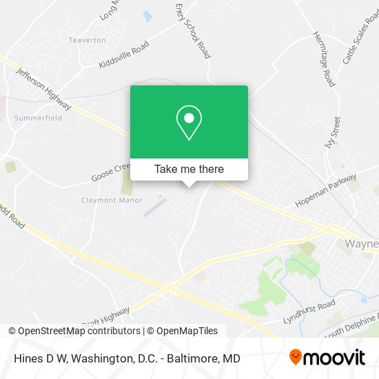 Hines D W map