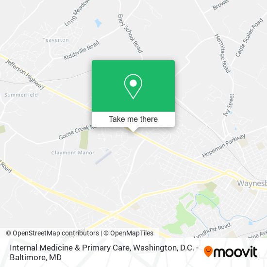 Mapa de Internal Medicine & Primary Care