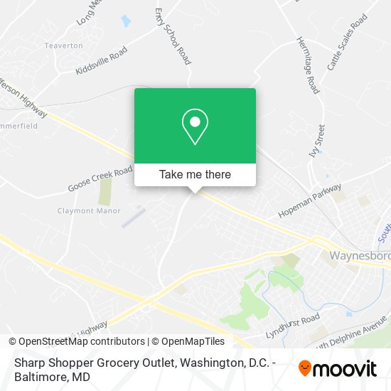 Sharp Shopper Grocery Outlet map