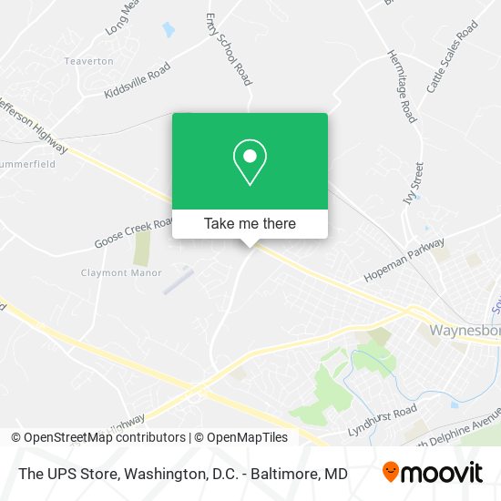 The UPS Store map