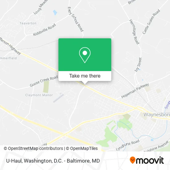 U-Haul map