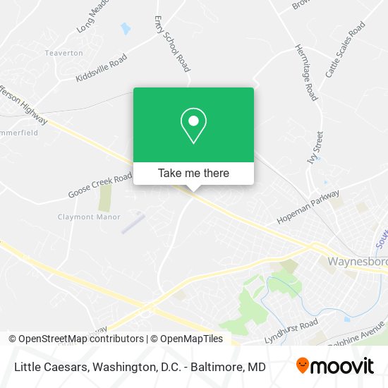Little Caesars map