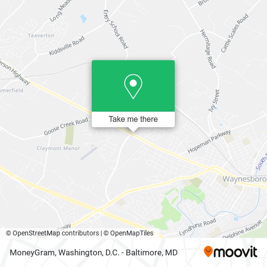 MoneyGram map
