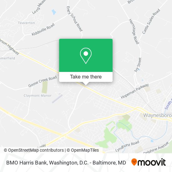 BMO Harris Bank map