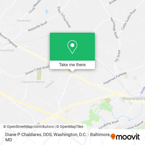 Mapa de Diane P Chaldares, DDS