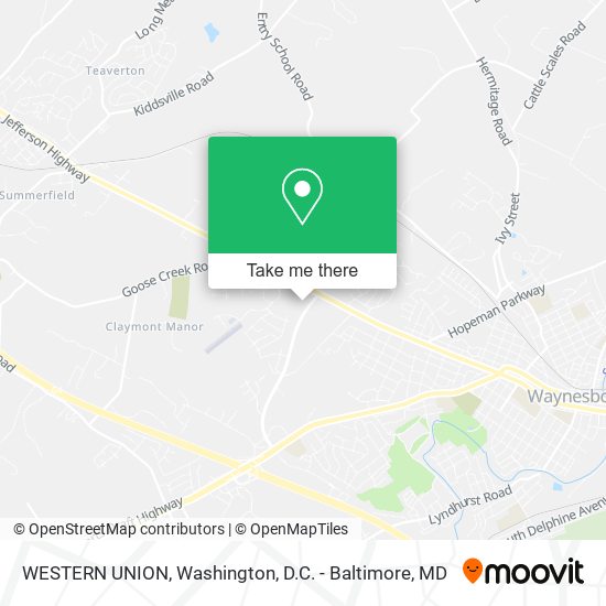 Mapa de WESTERN UNION