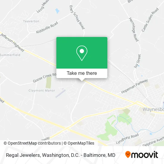 Regal Jewelers map