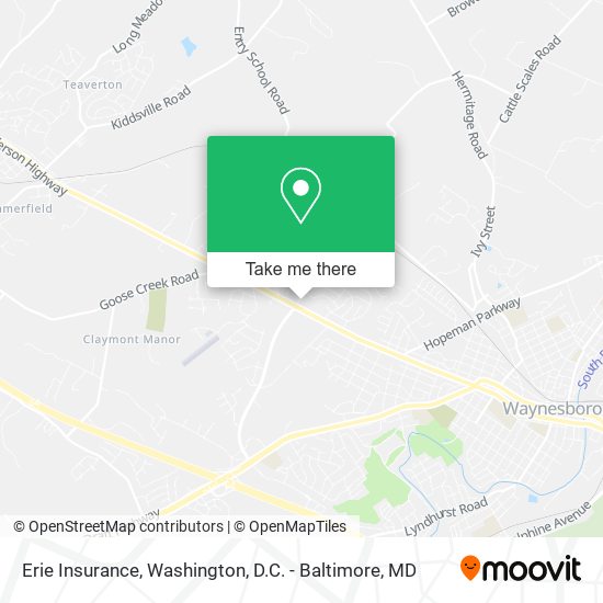 Erie Insurance map