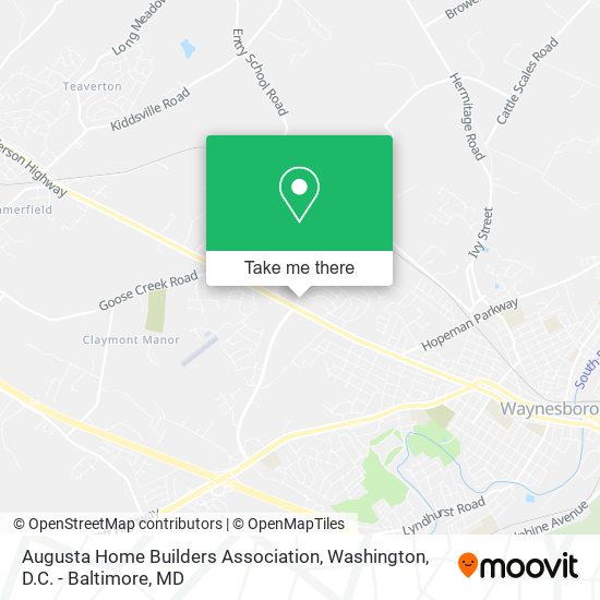 Mapa de Augusta Home Builders Association