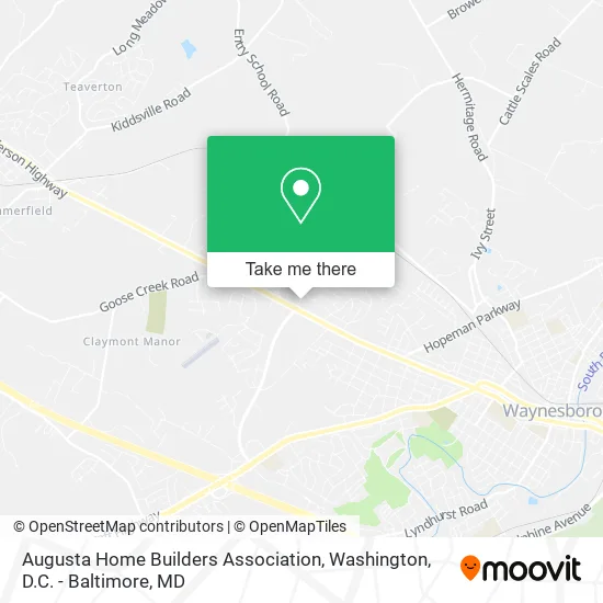 Augusta Home Builders Association map