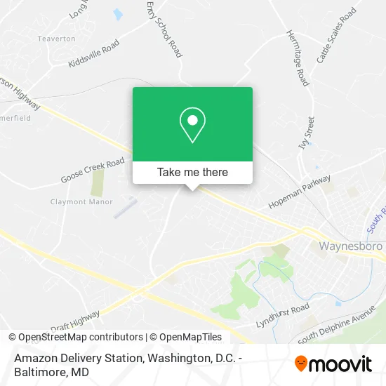 Amazon Delivery Station map