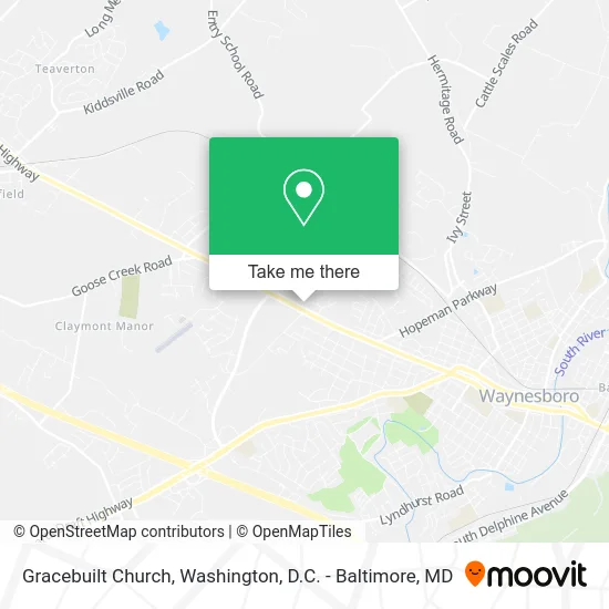 Gracebuilt Church map