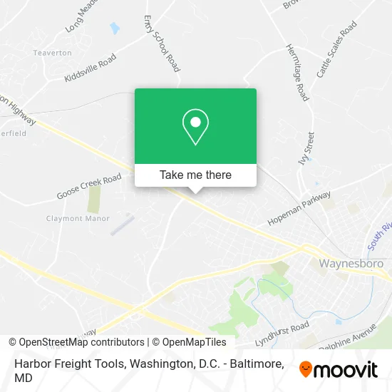 Harbor Freight Tools map