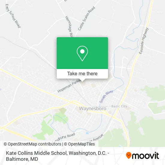 Kate Collins Middle School map