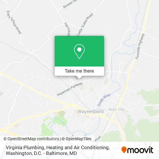 Virginia Plumbing, Heating and Air Conditioning map