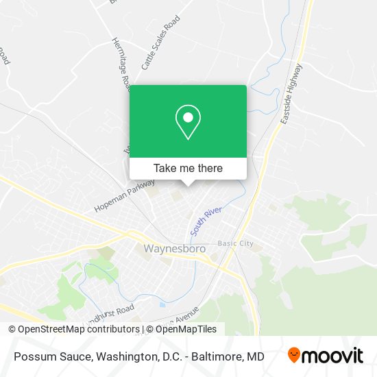 Possum Sauce map
