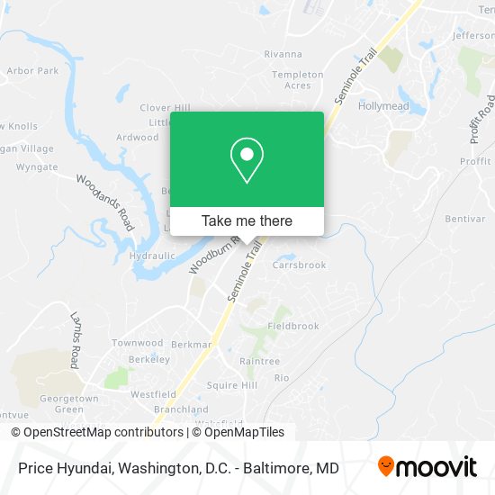 Price Hyundai map