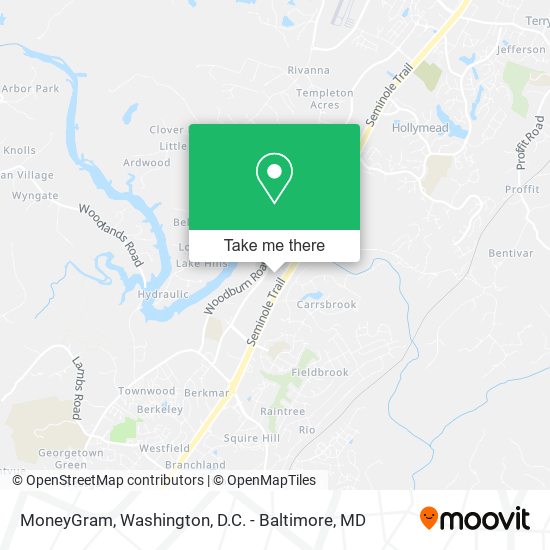 Mapa de MoneyGram