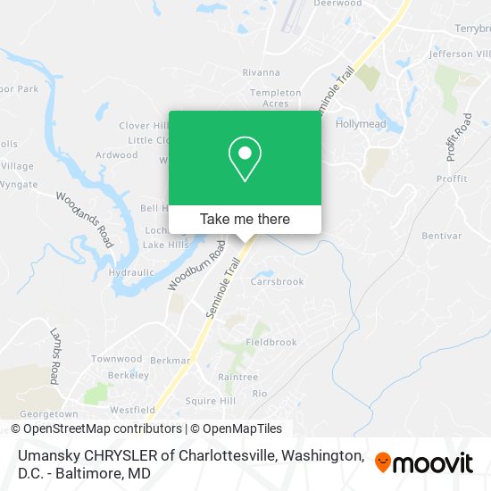 Mapa de Umansky CHRYSLER of Charlottesville