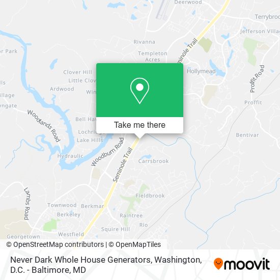 Never Dark Whole House Generators map