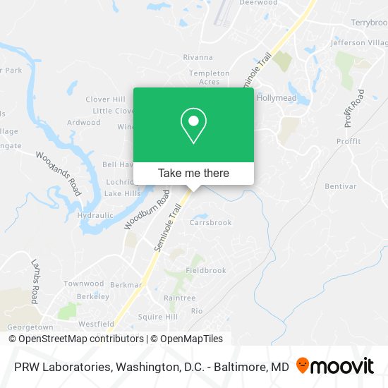 PRW Laboratories map