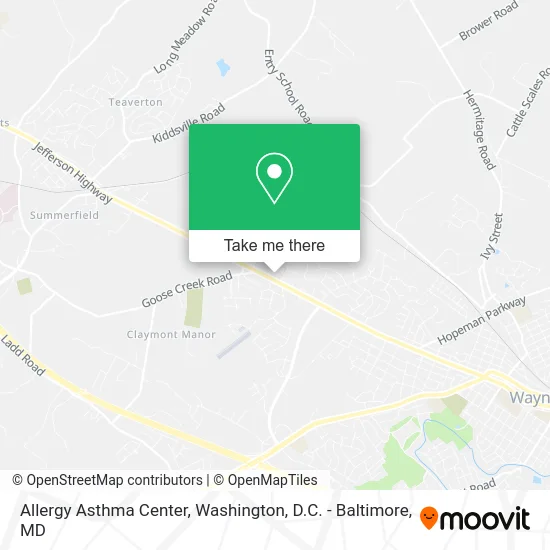 Allergy Asthma Center map