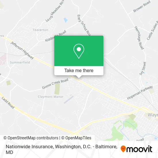 Nationwide Insurance map