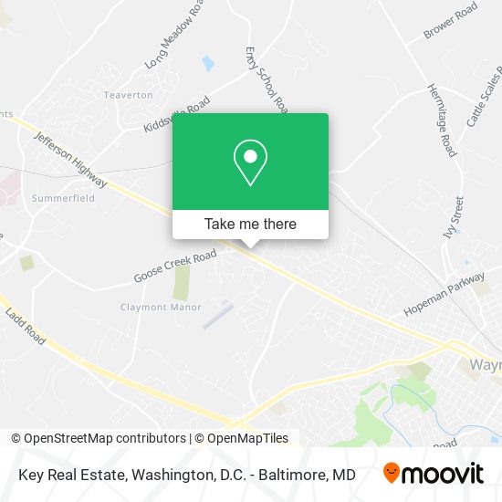 Key Real Estate map