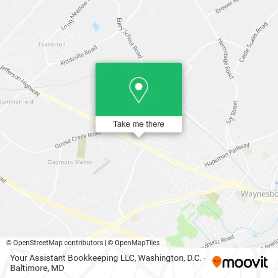 Your Assistant Bookkeeping LLC map