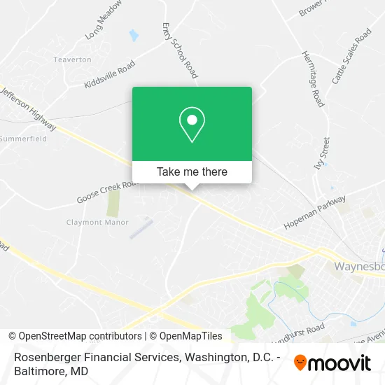 Rosenberger Financial Services map