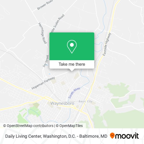 Daily Living Center map