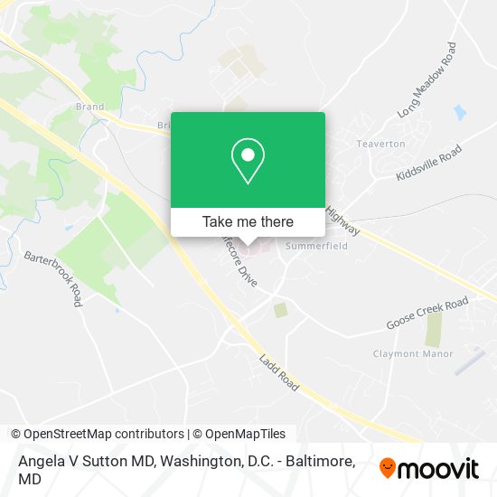 Angela V Sutton MD map