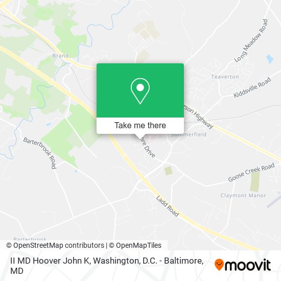 II MD Hoover John K map