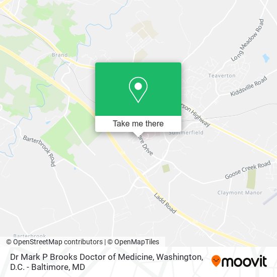 Dr Mark P Brooks Doctor of Medicine map
