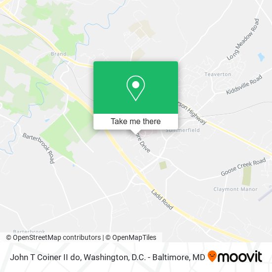Mapa de John T Coiner II do