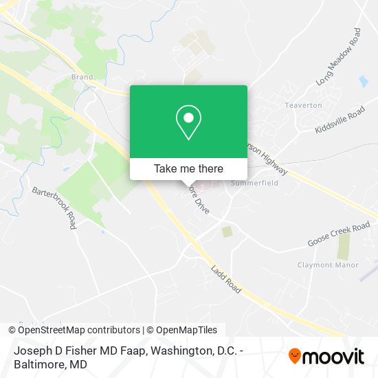 Joseph D Fisher MD Faap map